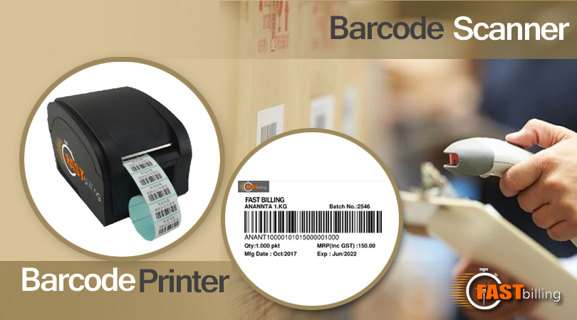 Billing software by using barcodes